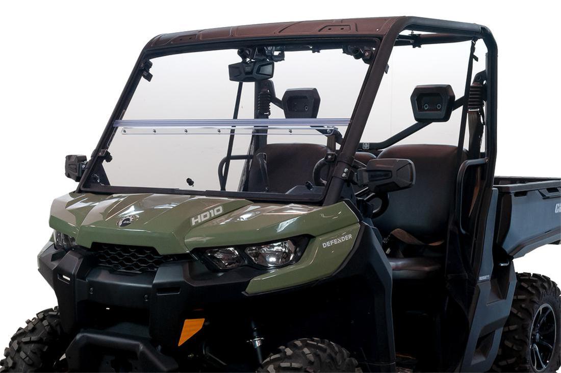 Scratch-Resistant Windshield For Can-Am Defender - UV Proof Polycarbonate Full Front Shield