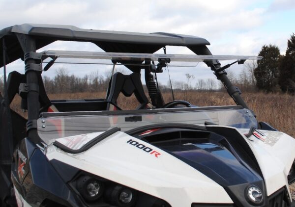 Can-Am Maverick Scratch Resistant Flip Windshield - Image 2