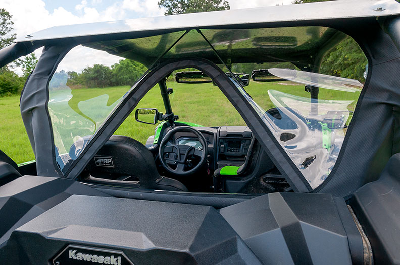 Kawasaki KRX 1000 Soft Rear Windshield - Image 4